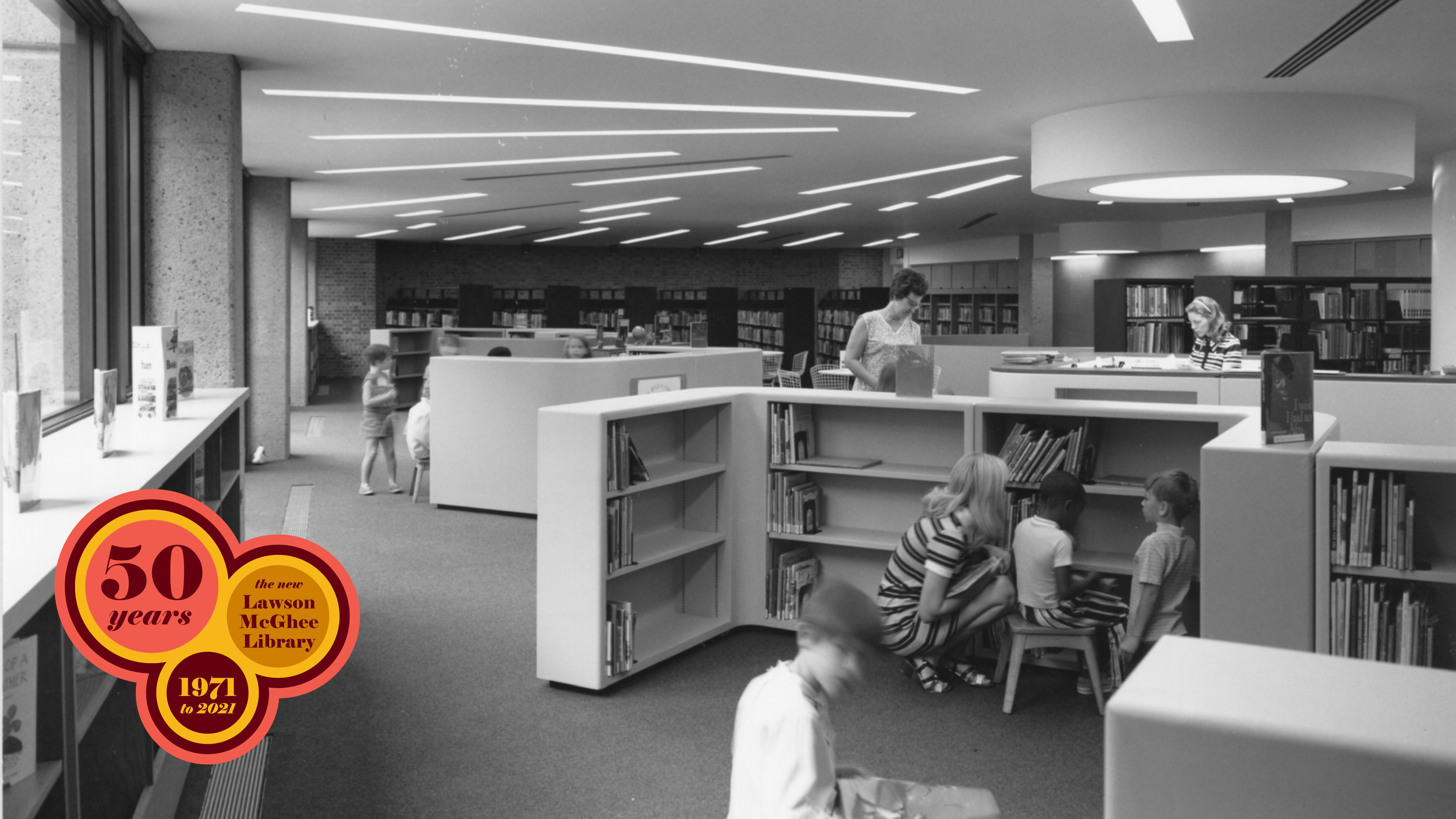 Lawson McGhee Library children's shelving.