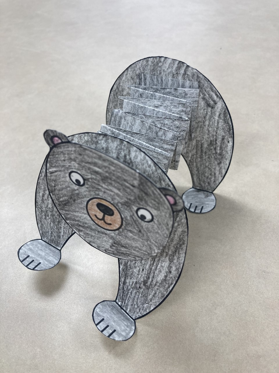 Finished Accordion Black Bear craft