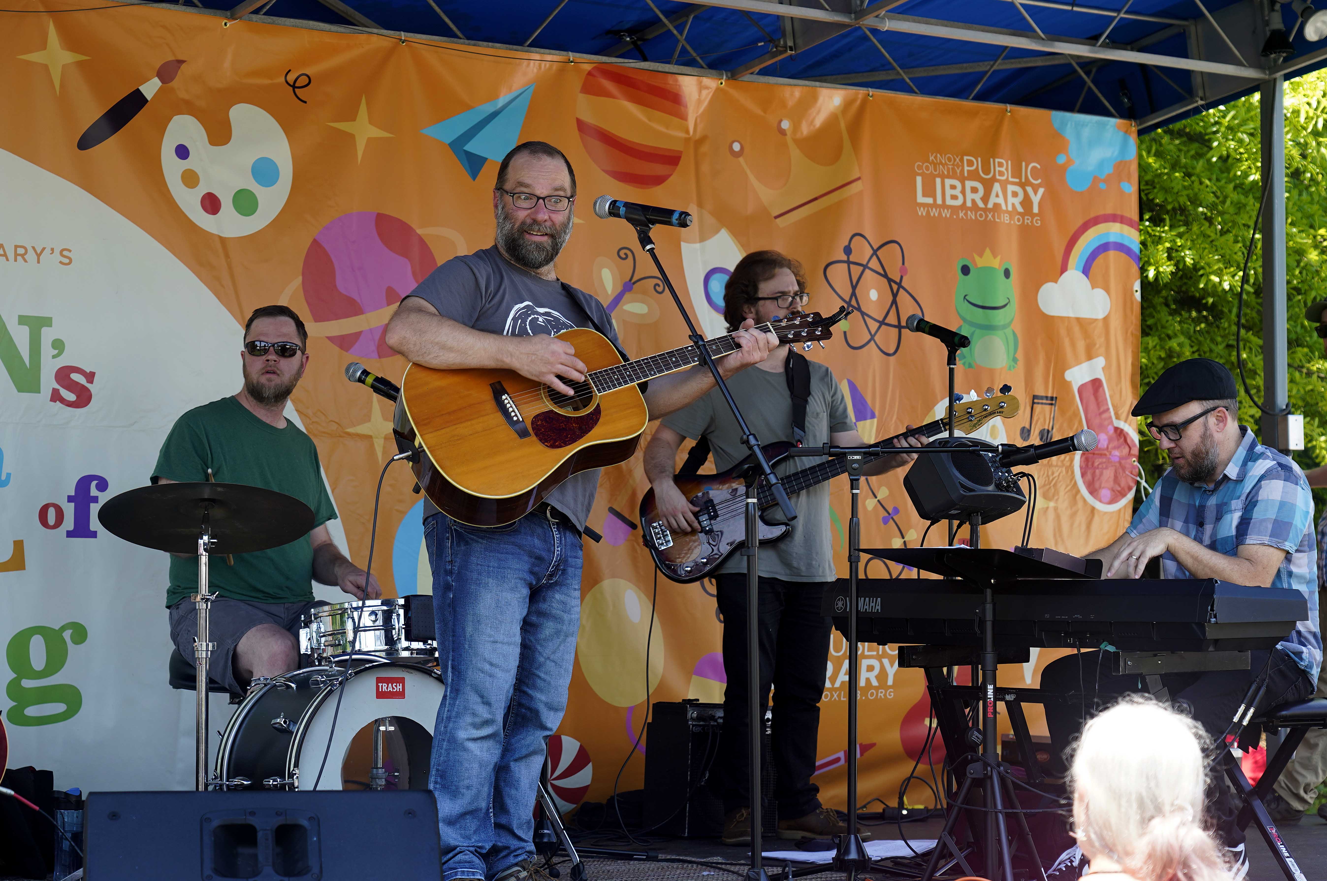 Musicians performing during the Children’s Festival of Reading