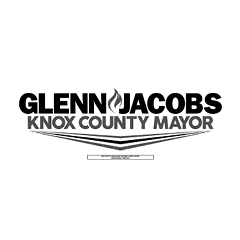 Logo for Glenn Jacobs Mayoral campaign reading "Glenn Jacobs Knox County Mayor" 