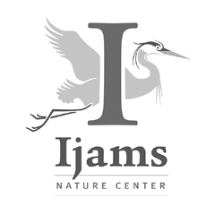 Grayscale Ijams Nature Center Logo