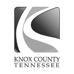 Knox County Tennessee Logo in black, white and gray
