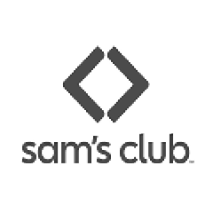 Gray and white Sam's Club logo