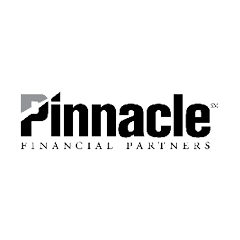 Pinnacle Financial Partners logo in gray, black, and white