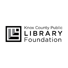 Grayscale logo for the Knox County Public Library Foundation
