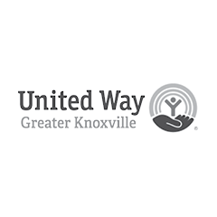 Grayscale logo reading "United Way of Greater Knoxville"
