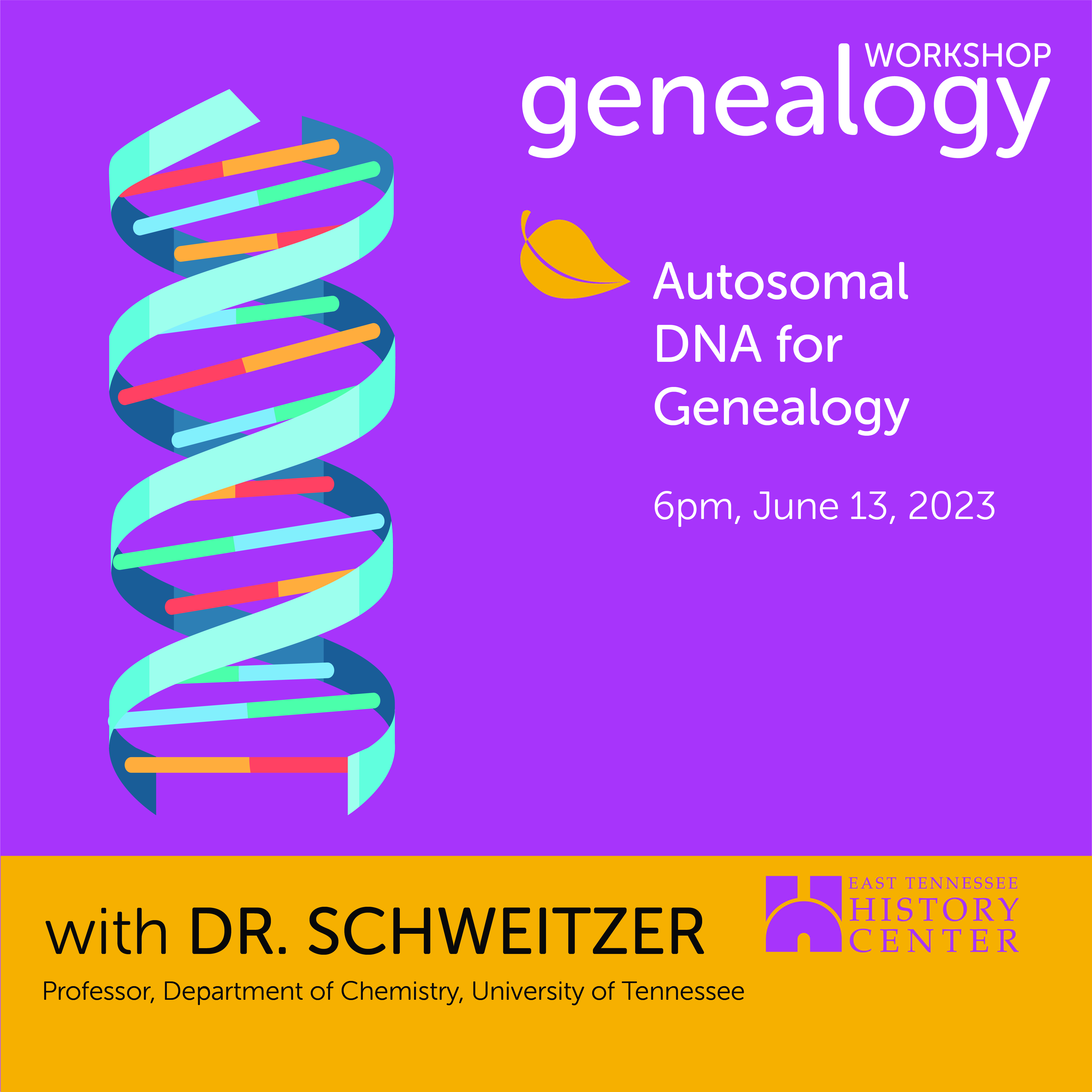 Genealogy Workshop: Autosomal DNA for Genealogy
