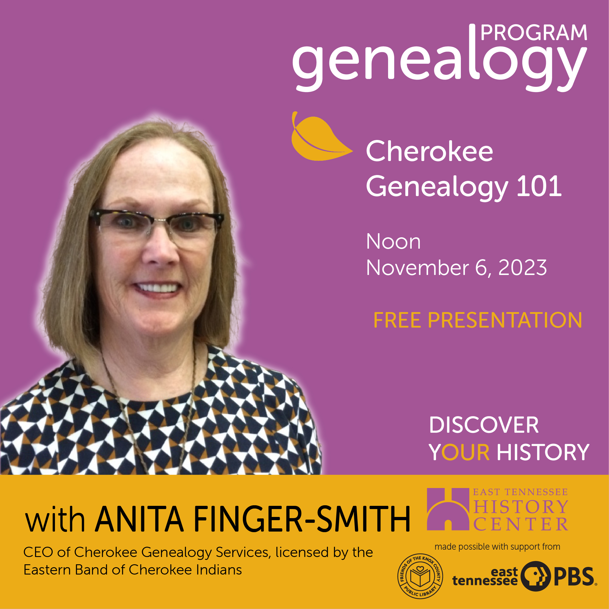 PROGRAM: Cherokee Genealogy 101