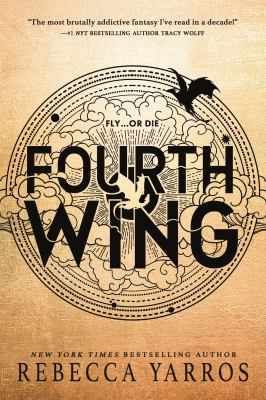 Cover art for Fourth Wing by Rebecca Yarros.