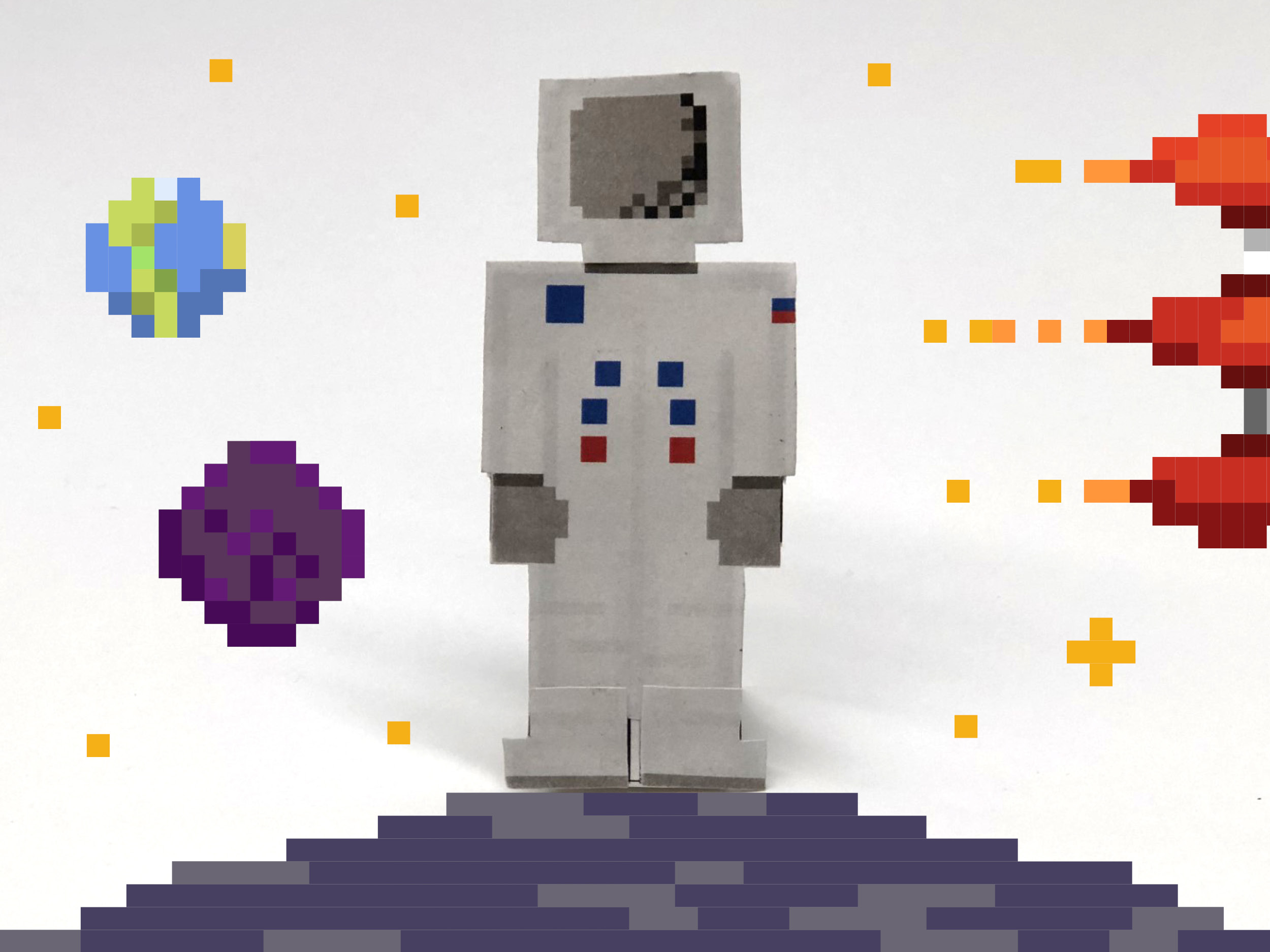 paper astronaut figure