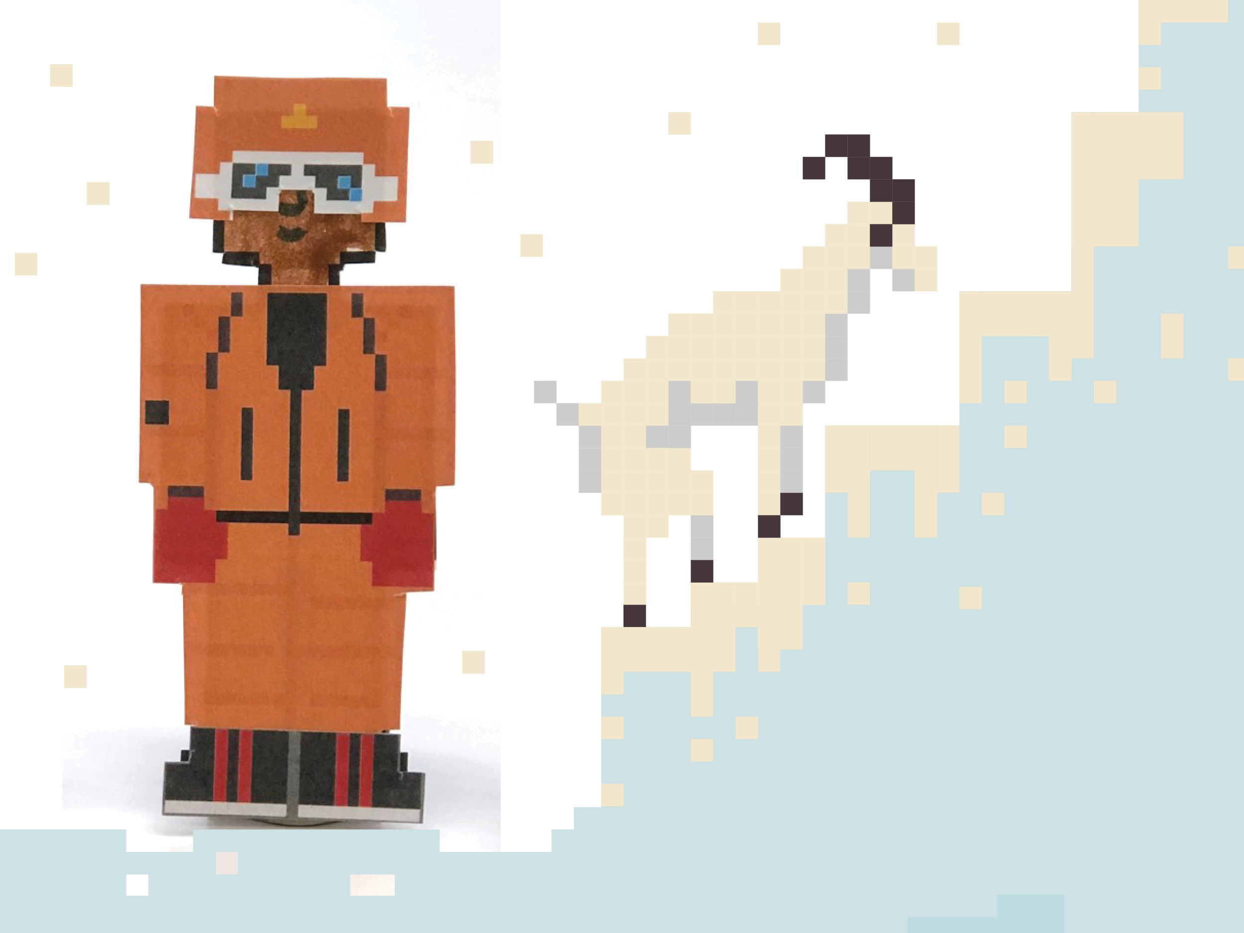 paper mountain climber figure