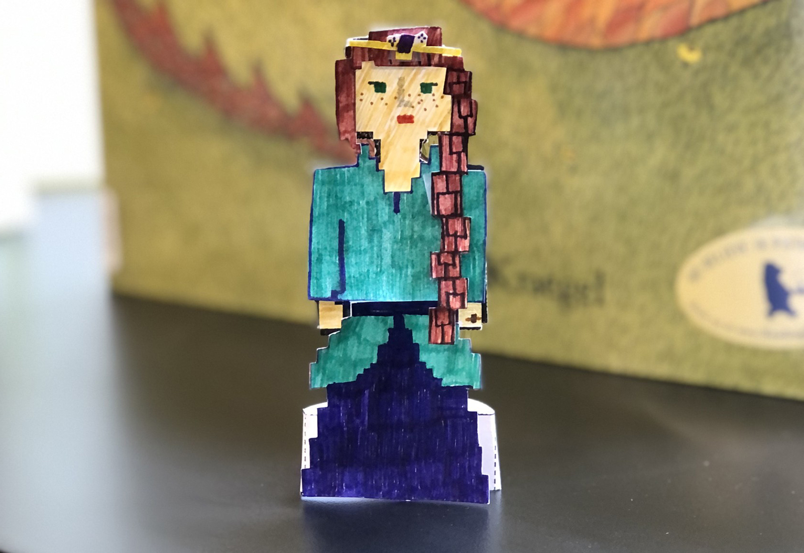 photo of paper queen character