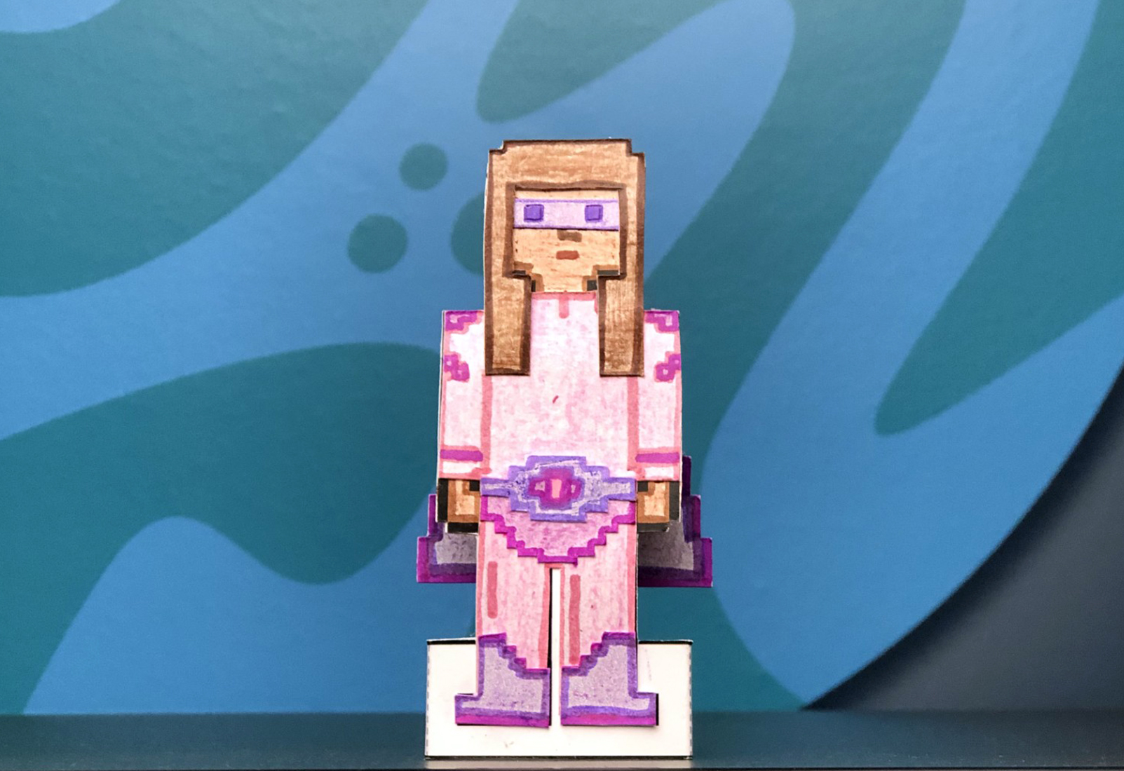 photo of paper superhero figure