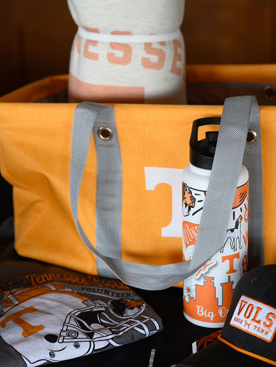 photo of University of Tennessee-themed merchandise