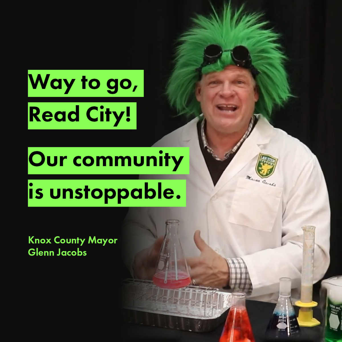 Way to go, Read City! Our community is unstoppable.