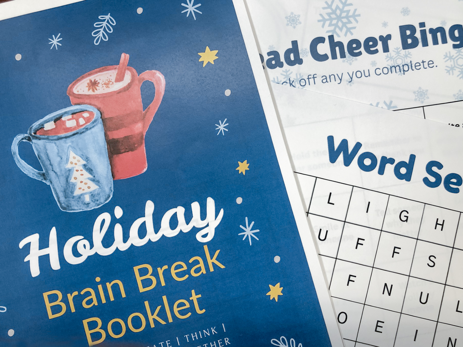 Holiday Brain Break Booklet
