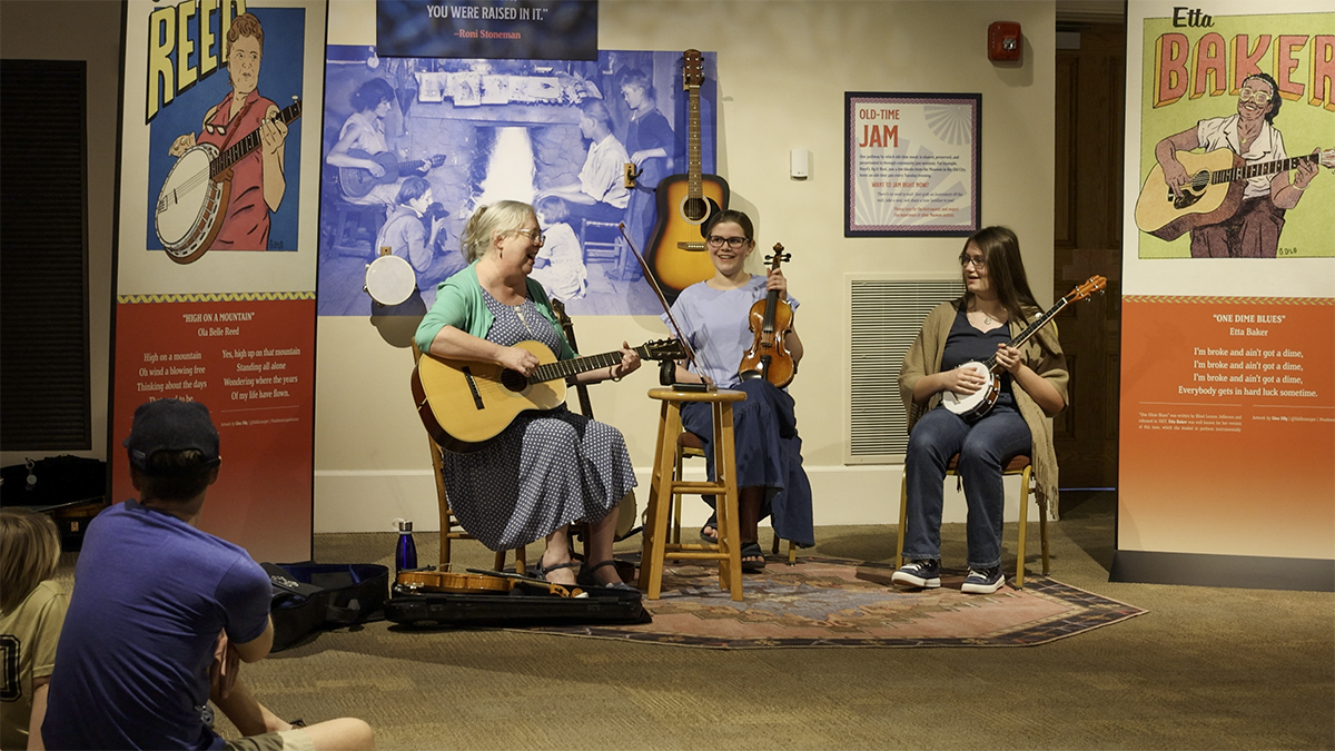 Sarah Pirkle jams at the East Tennessee History Center
