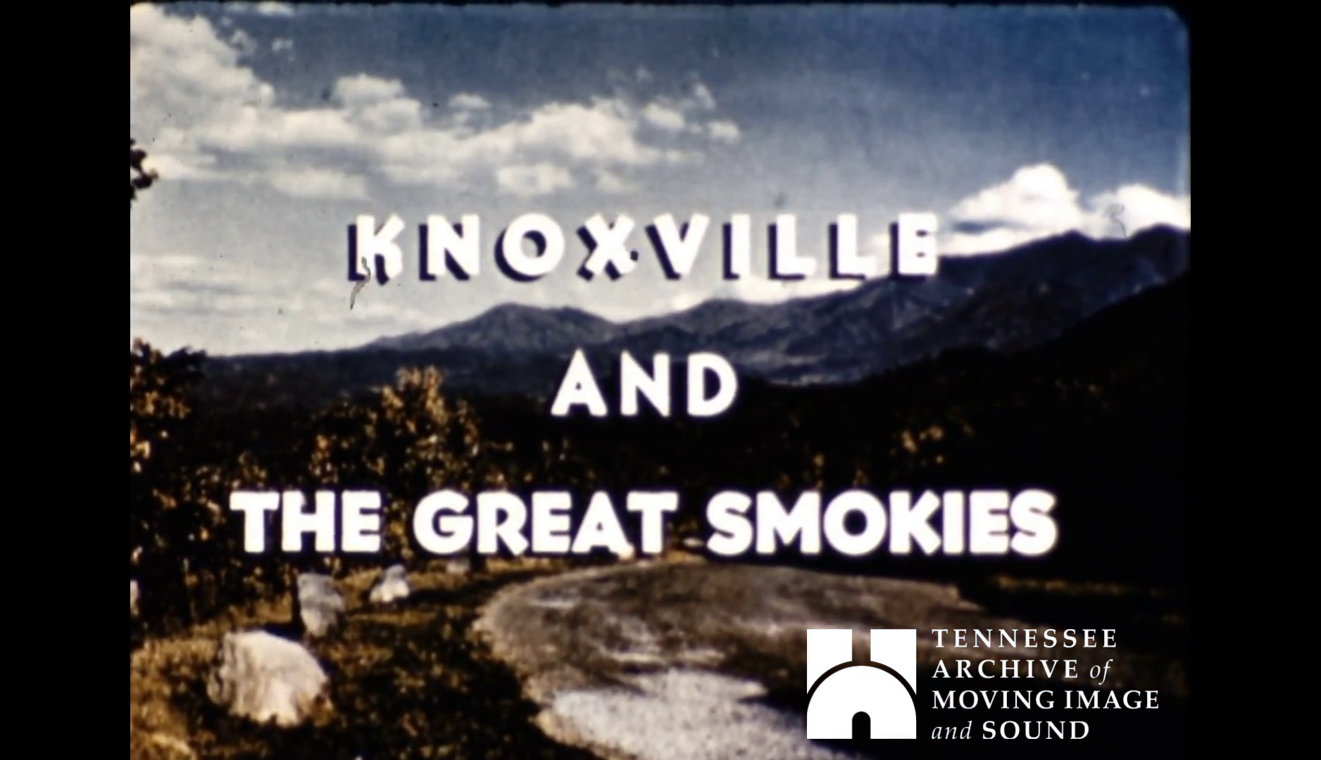 From the George Dominick Collection at TAMIS comes "Knoxville and the Great Smokies," a charming advertisement for the town of Knoxville sponsored by the Knoxville Tourist Bureau. 