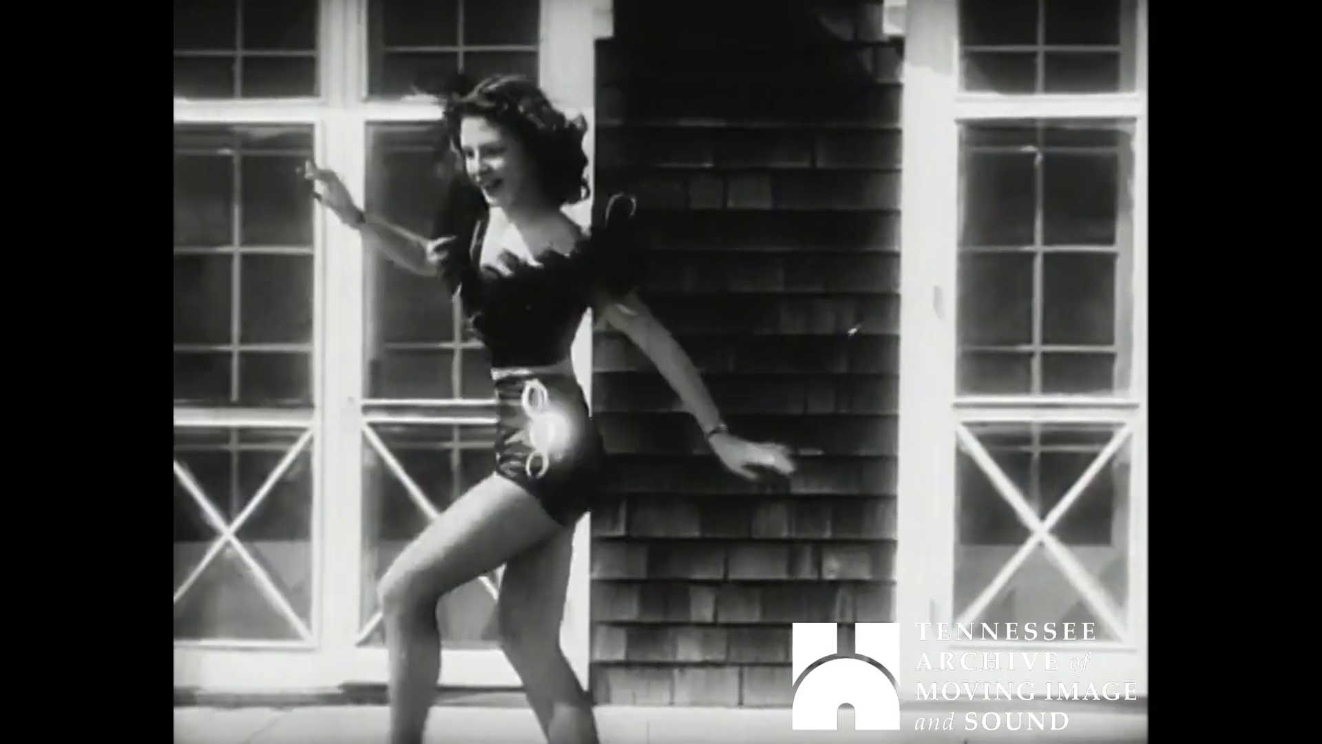 girl dancing outside