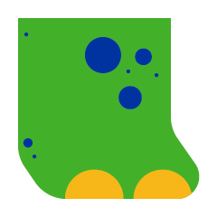 green dinosaur foot