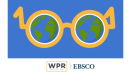 Logo depicts eyeglasses in which the globe appears as the lenses.