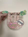 Sloth Valentine craft