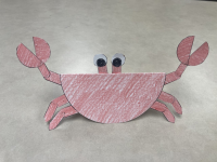 photo of a paper crab craft