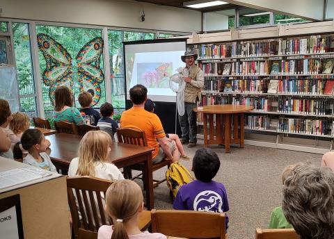 Nick Oldham at Sequoyah branch library program