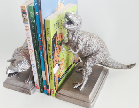 dinosaur bookends