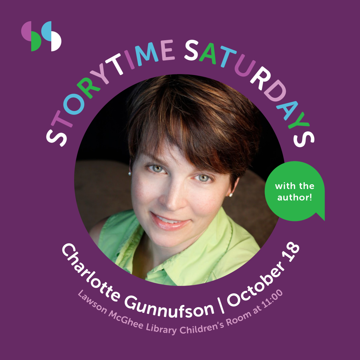 Storytime Saturdays Charlotte Gunnufson