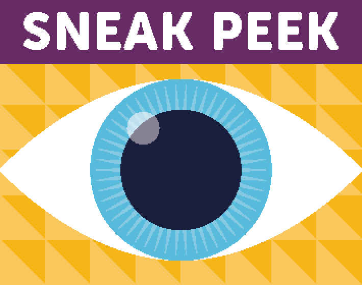 Sneak Peek linked image showing a graphic eyeball