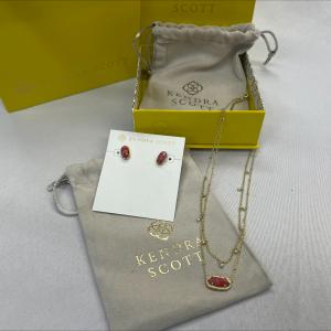 Kendra Scott Earrings, Necklace and jewelry bags